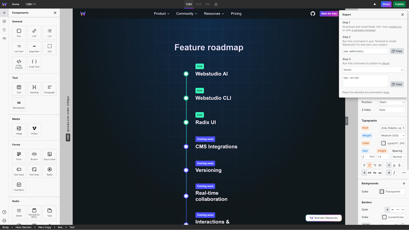 Webstdy Webstudio - Build fast, dynamic sites without code | AppSumo