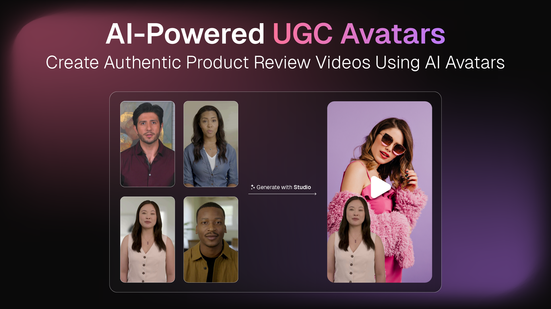 AI-powered UGC Avatars