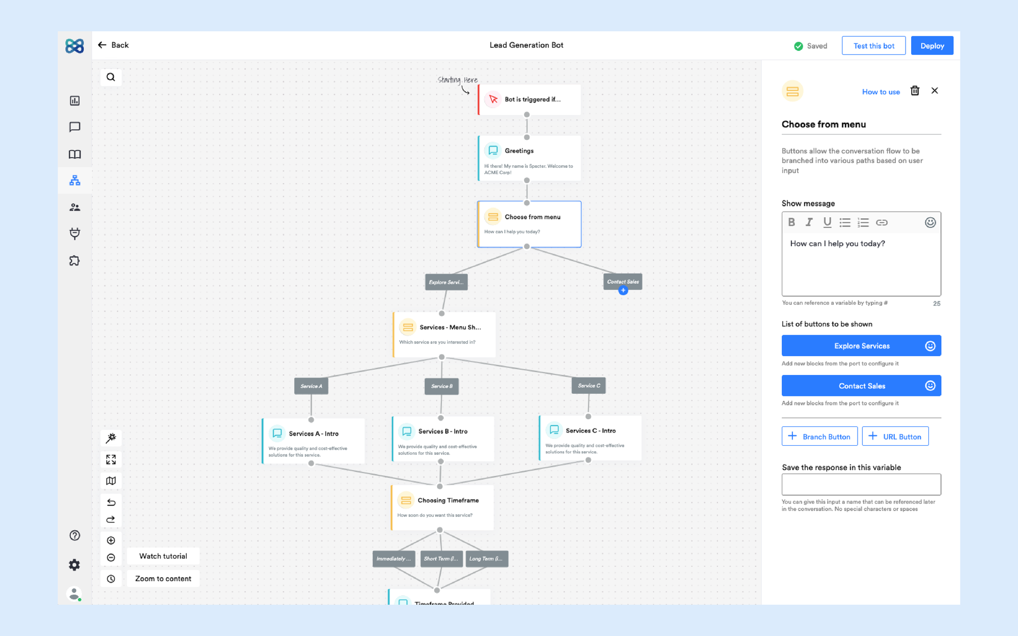 Conversation workflow