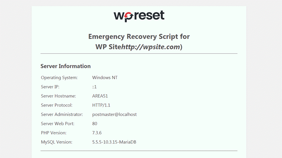 Recover from critical failures