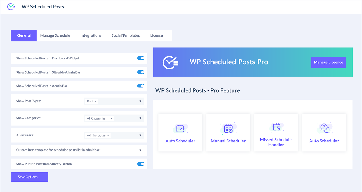 Plan and manage posts easily