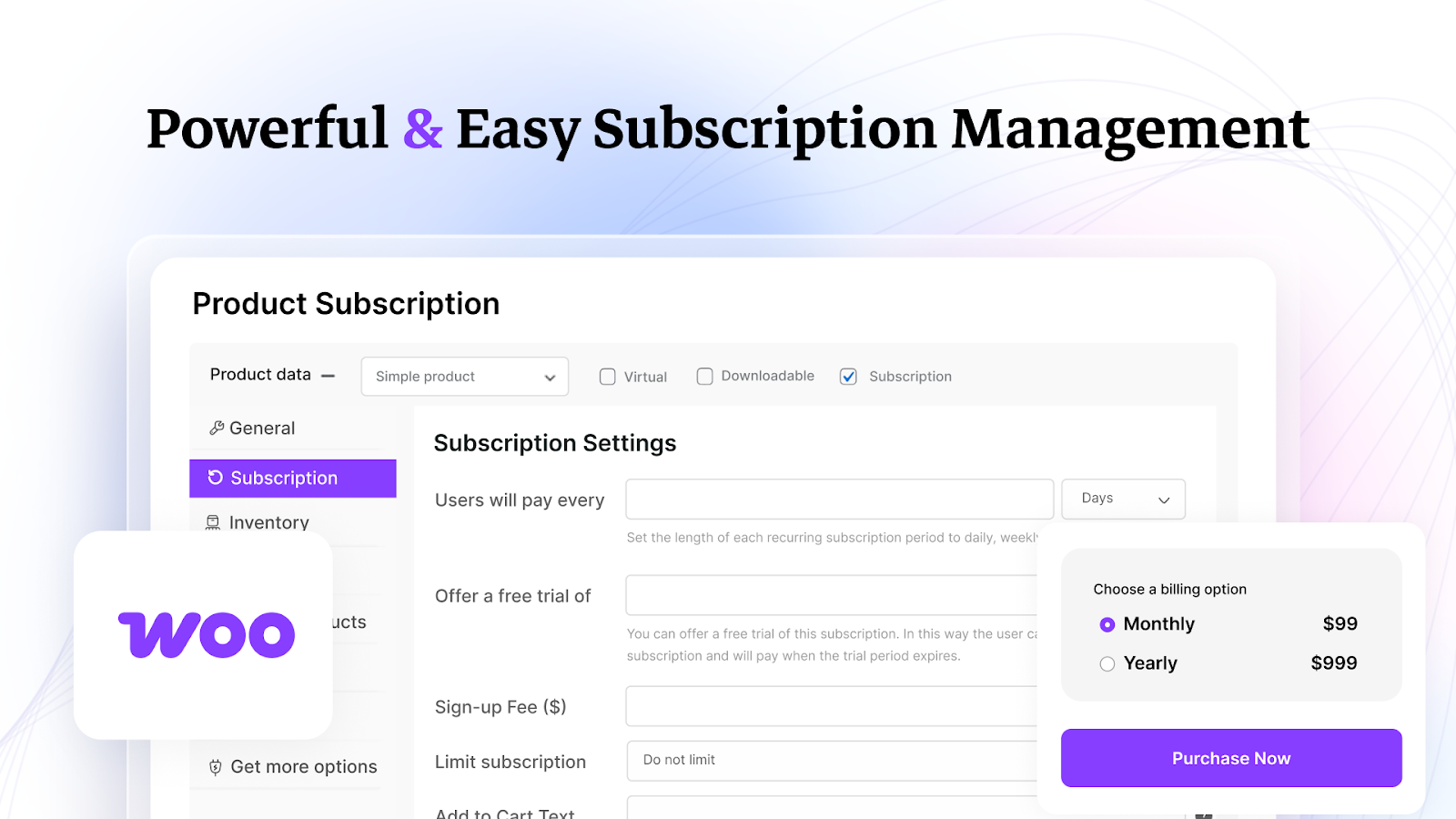 Subscription plan