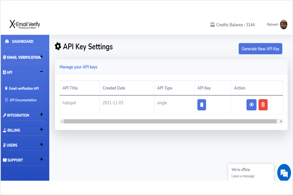 API email access