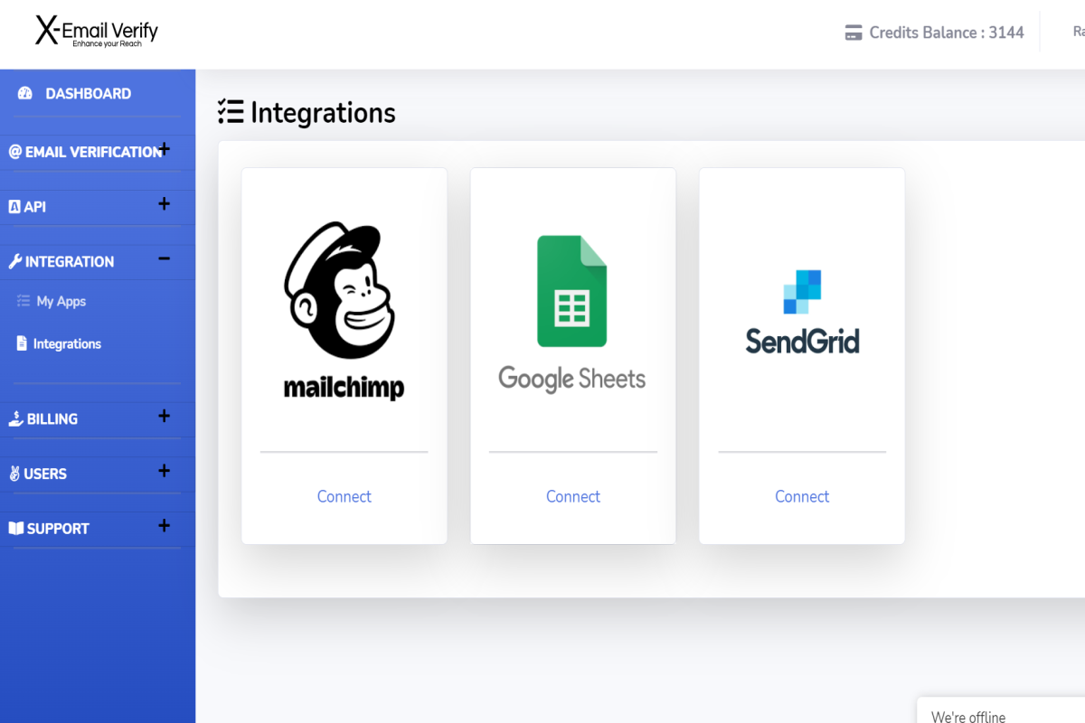 Email list integrations