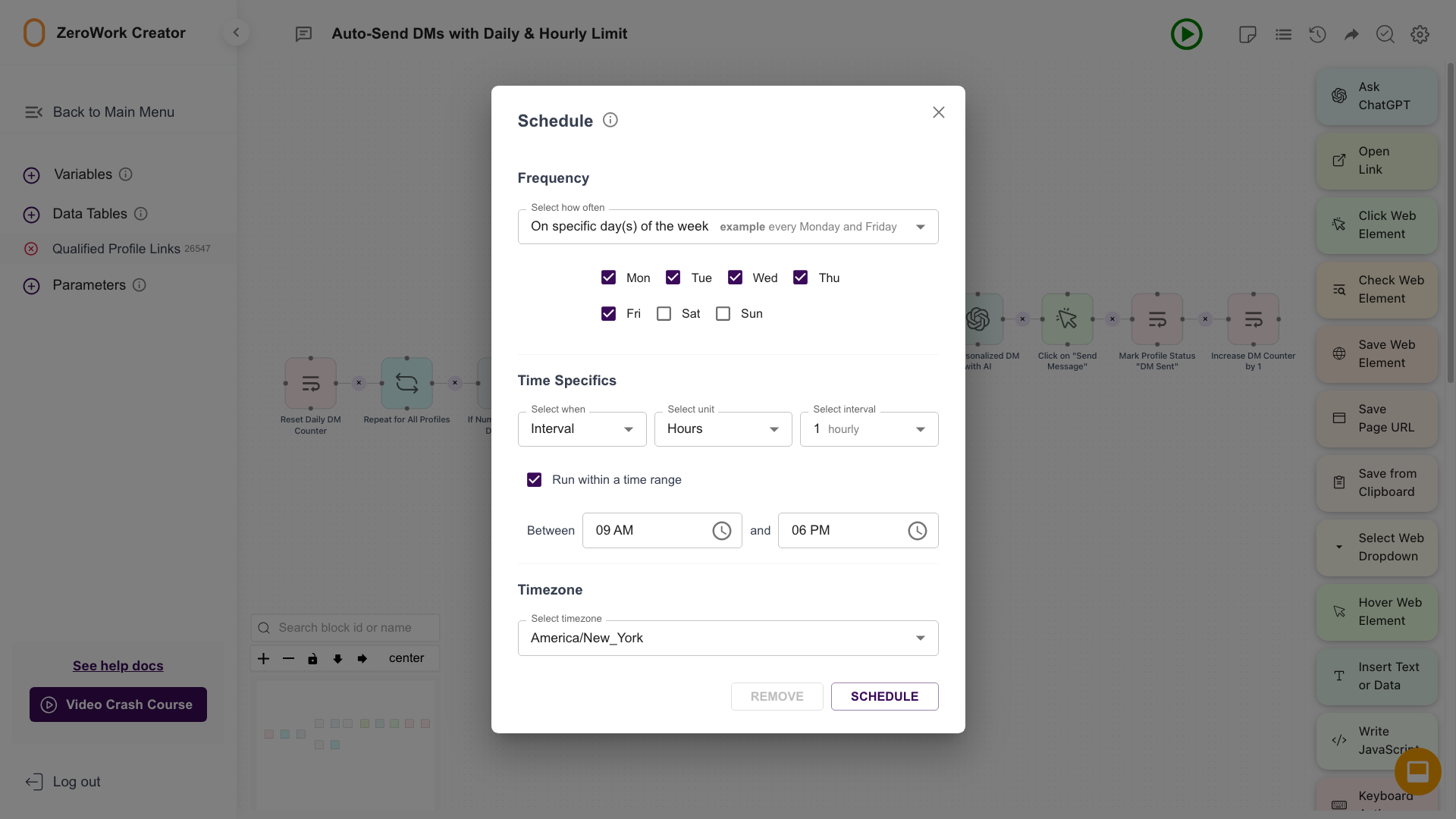 Schedule TaskBots